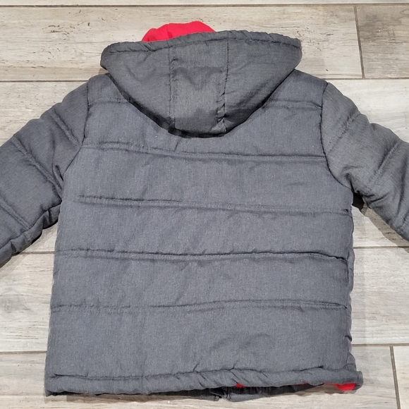 Artic Hero Boys 8-10 grey hooded quilted full zip jacket - Picture 7 of 8